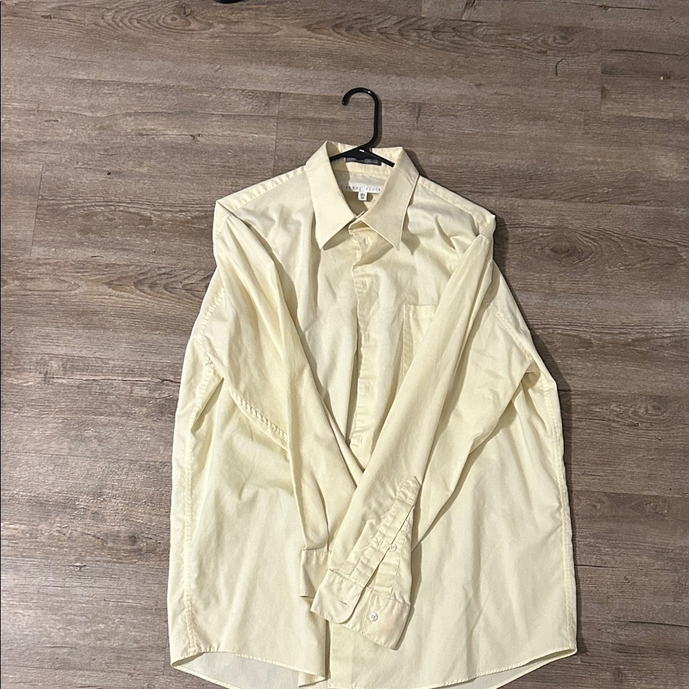 Perry Ellis Light Yellow Dress Shirt